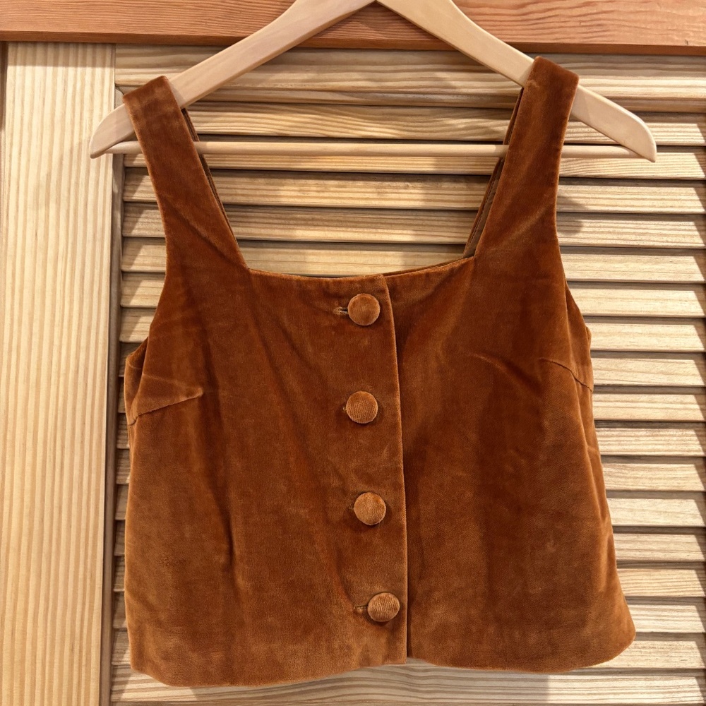 Sezane Thelma Top Marron - Size 34
